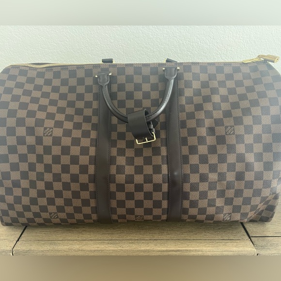 Louis Vuitton Handbags - Louis Vuitton Ebene Keepall Bandouliere 55 Travel Bag